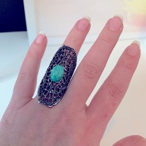 Turquoise Shield Ring